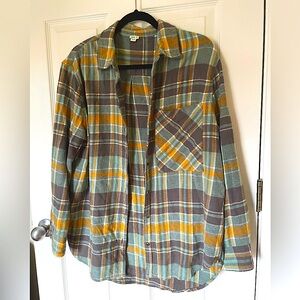 Aerie by American Eagle Plaid Button Up Flannel